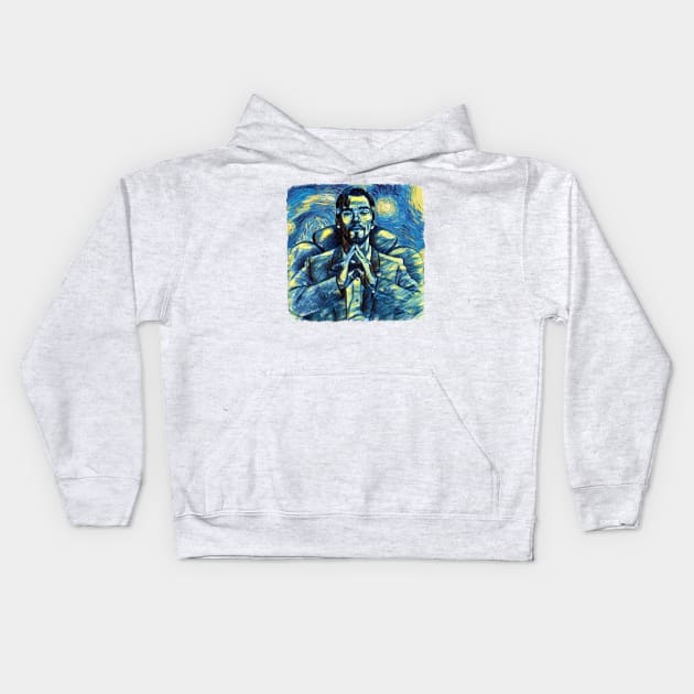 Dr Strange Van Gogh Style Kids Hoodie by todos